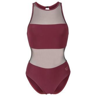 Arena Mesh Panels Swimsuit Vent Back Badeanzug f&uuml;r Damen | rot