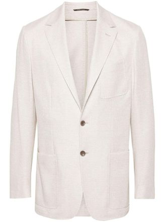 Canali Blazer effetto mélange - Toni neutri
