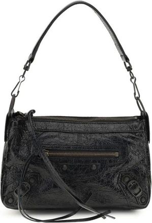 Balenciaga Le City Schoudertas - Dames - Tassen - Zwart - Maat: ONE Size Leer
