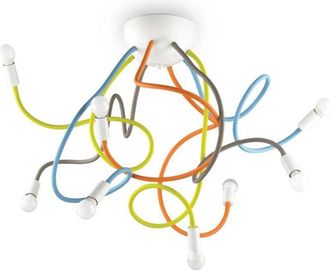 Ideal Lux Ideal Lux - Multiflex - L&aacute;mpara De Techo De 8 Luces Con M&uacute;ltiples Brazos Multicolor