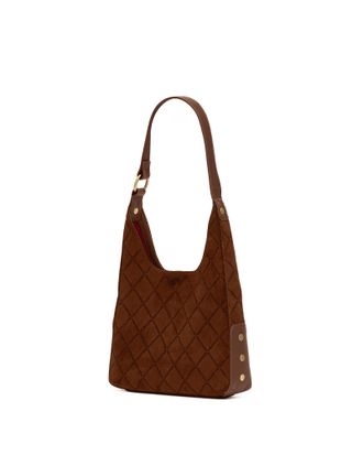 Hammitt Hammitt Tim Chocolate Diamond Suede Antique Gold Med