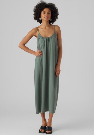 Vero Moda Maxikleid VERO MODA VMLUNA SINGLET ANKLE DRESS NOOS, Damen, Gr. M, N-Gr, laurel wreath, Jersey, Obermaterial: 60% Baumwolle, 40% Polyester, unifarben,