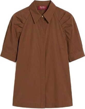 Max Mara Shirts - Dames - Overhemden - Beige - M - Overhemden