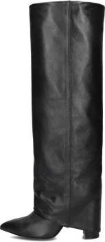 Toral Shoes Schoenen, Dames, Zwart, 37 EU, Wol, Elegante Zwarte Kniehoge Laarzen