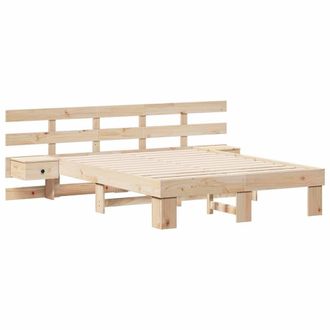 Berkfield Home with Drawer Brown 120 x 190 cm Solid pine wood in Beige