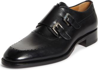 Christian Louboutin Sartok Double Monk Strap Shoe in Black at Nordstrom, Size 11.5Us