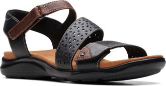 Clarks Kitly Way Sandal in Black Leat at Nordstrom Rack, Size 8.5