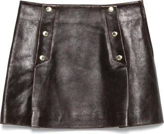 Sandro Minigonna in pelle - Marrone