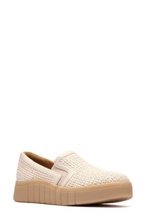 Clarks Mykah Shine Platform Slip-On Sneaker - Wide Width Available in Natural Raffia at Nordstrom Rack, Size 5