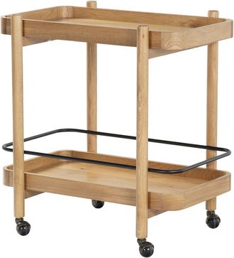 Safavieh Couture Krystof Wood 2-Shelf Bar Cart