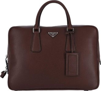 Prada Borsa Da Lavoro Logo