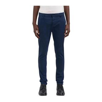 Dondup Heren, Broeken, Blauw, Maat: W30 Katoen