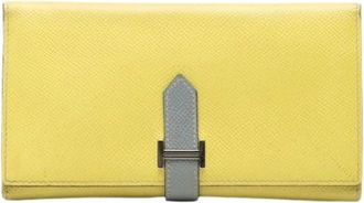 Herm&egrave;s Pre-owned Wallets, female, Yellow, Size: ONE SIZE Pre-owned Long Wallet