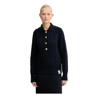 Bally Maglione in Lana Merino Extrafine - - Knitwear - Donna - Blu - S
