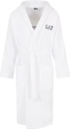 Emporio Armani Emporio Armani Ea7, Nachtkleding, Heren, Wit, L, Katoen, Katoenen badjas van badstof
