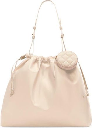 MZ Wallace Waverly Nylon Shoulder Bag in Buff at Nordstrom