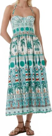 Emporio Sirenuse Printed Johanna Dress In Green