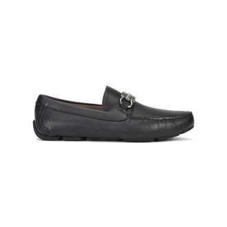 Ferragamo Grandioso Gancini Bit Mocas&iacute;n de Piel - Shoes - Hombre - Negro - 42 EU
