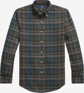 Polo Ralph Lauren Kariertes Hemd aus geb&uuml;rstetem Flanell Custom Fit