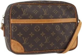 Louis Vuitton Pre-owned Canvas Cross Body Bag - Dames - Vintage Schoudertas - Bruin - ONE Size - Vintage