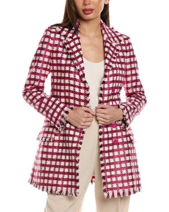 Oscar De La Renta Oscar De La Renta Tweed Wool-Blend Jacket