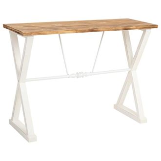 Wanderlust Deco Recibidor de madera y metal lacado 106x40x76,5h cm - blanco