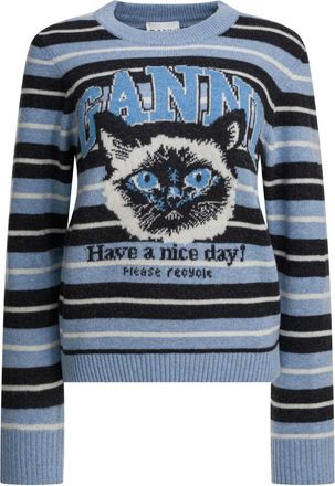 Ganni Dames, Truien, Veelkleurig, Maat: S Wol