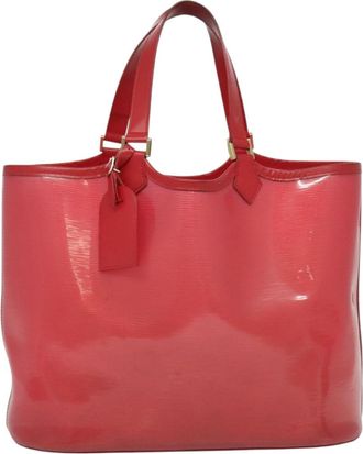 Louis Vuitton Lagoon Bay Red Vinyl Tote Bag (Pre-Owned)