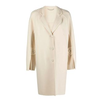 Ermanno Scervino Dames, Mantels, Wit, Maat: XS Wol