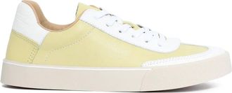 Sarah Chofakian White Light leather sneakers - Yellow