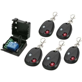 OEM Interruptor De Control Remoto Monocanal De 12 V Cc, Peque&ntilde;o, Tipo Maleta, Para Control De Acceso, Control De Iluminaci&oacute;n Led, Etc., Con 5 Mandos A Dis