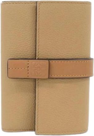 Loewe Pre-owned Tri-fold Portemonnee - Dames - Vintage Accessoires - Beige - ONE Size - Leer - Vintage