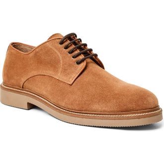 Bruno Magli Dario Derby in Cognac Suede at Nordstrom Rack, Size 10.5