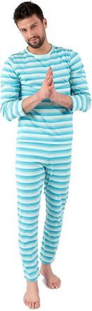 Leveret Mens Loose Fit Cotton Matching Family Pajamas, Fun & Character Themes in Orca Stripes at Nordstrom, Size Xx-Large