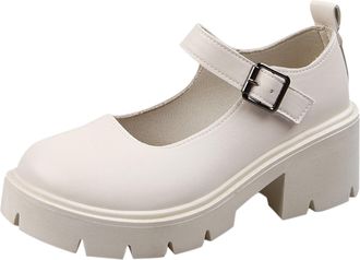 Generic Heels Size 5.5 UK Bottom Single Shoes High Heels Female Retro Female Summer Large Size Single Shoes Ladies Pumps Size 7 (Beige, 7.5)