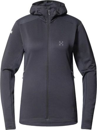 Hagl&ouml;fs L.I.M Mid Multi II Hood Fleecejacke f&uuml;r Damen | grau