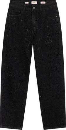 Oltre Boyslim Jeans - Dames - Loose Fit Jeans - Zwart - L - Katoen - Jeans