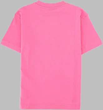 Palm Angels Brushed Neck-Logo T-Shirt - Pink