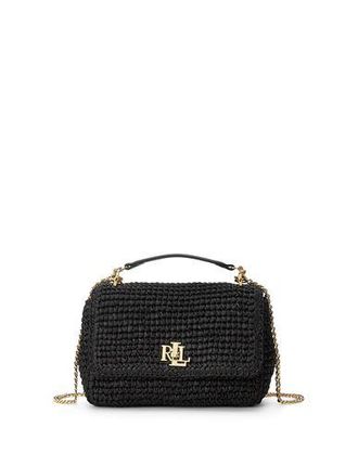 Ralph Lauren WOVEN STRAW MEDIUM SOPHEE BAG