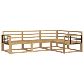 vidaXL Conjunto De Sof&aacute;s De Exterior 4 Pcs Blanco Vidaxl