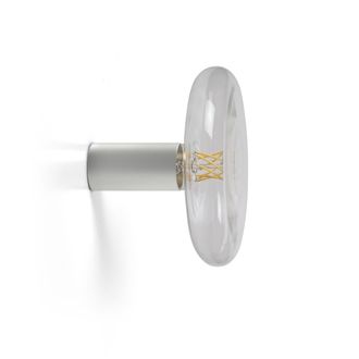 Daylight Italia Aplique de pared dorado con bombilla LED satinada 6W 600lm 2700K