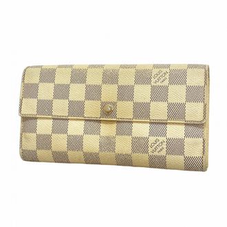 Louis Vuitton White Long Wallet (Bi-Fold) (Pre-Owned)