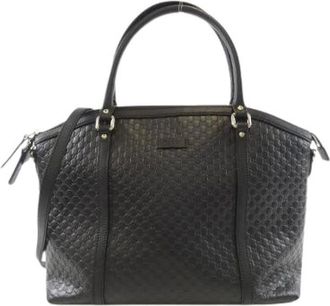 Gucci Pre-owned Borsa Tote in Pelle Micro Guccissima - - Pre-owned - Donna - Nero - ONE SIZE