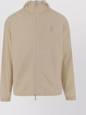 Burberry hooded drawstring jackets with elasticated cuffs