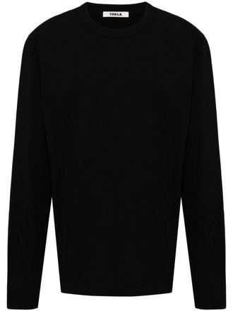 Tekla long-sleeve organic-cotton T-shirt - Black