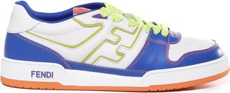 Fendi Sneakers met veters en logo detail - Heren - Sneakers - Veelkleurig - 41 EU - Leer - Schoenen