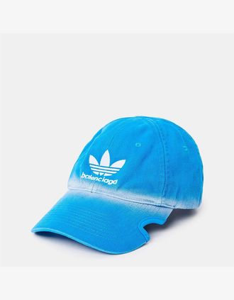 Balenciaga Mens X Adidas Co Branding Cap - Blue - Size: MEDIUM