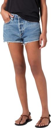 A Gold E Parker High Waist Denim Cutoff Shorts in Chorus at Nordstrom, Size 25