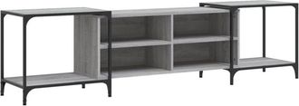 vidaXL Vidaxl - tv Cabinet Grey Sonoma 203x37x50 cm Engineered Wood