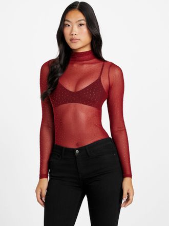 Guess Margo Mesh Knit Top